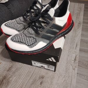 Adidas Men's Black and White Running Shoes Ultraboost 1.0